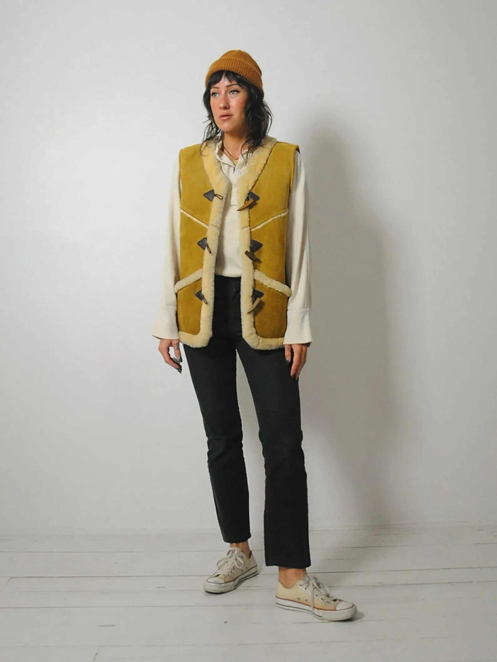 1970's Shearling Suede Vest