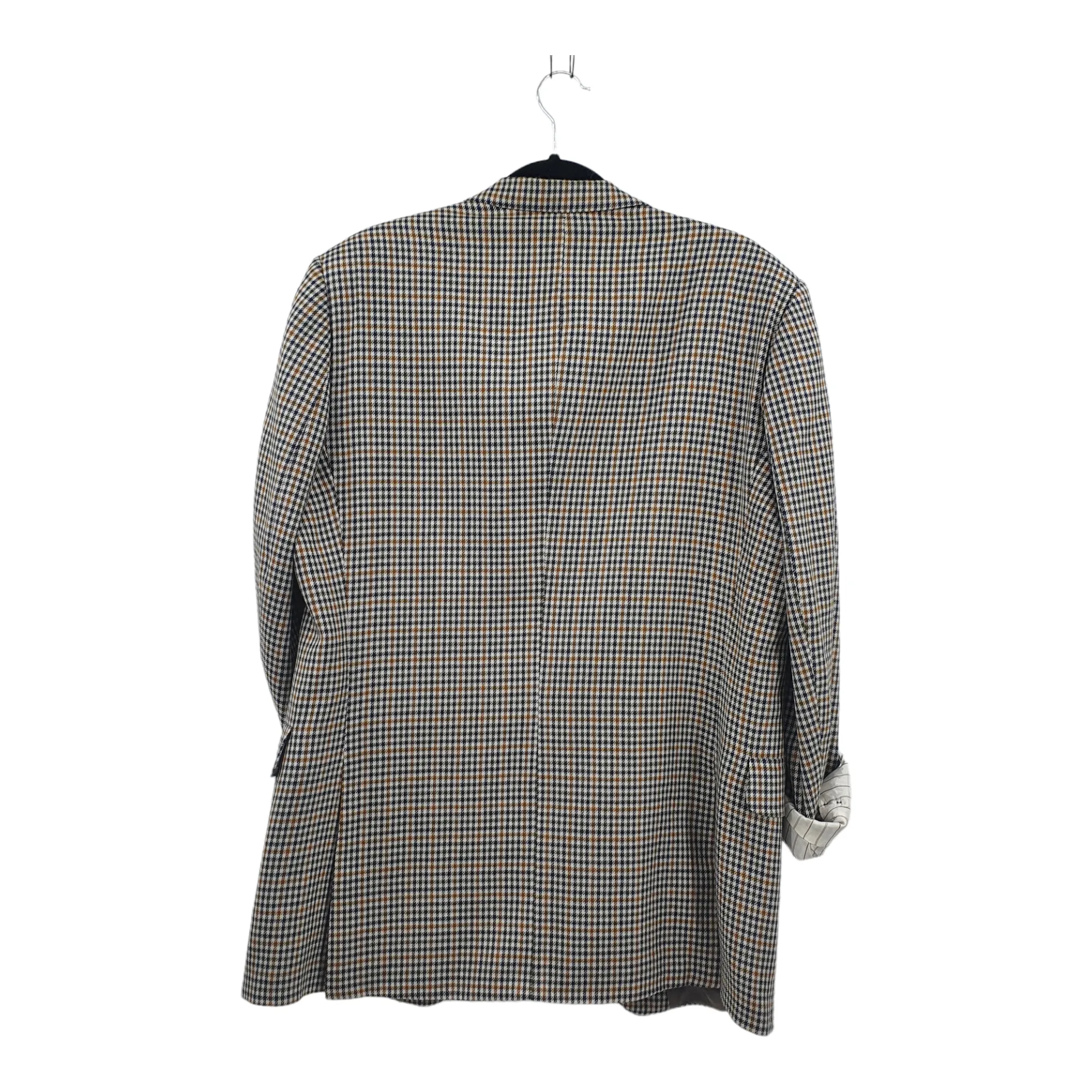 Aitken and Niven 'Magee' Tailored Plaid Check Brown and black Blazer 44"