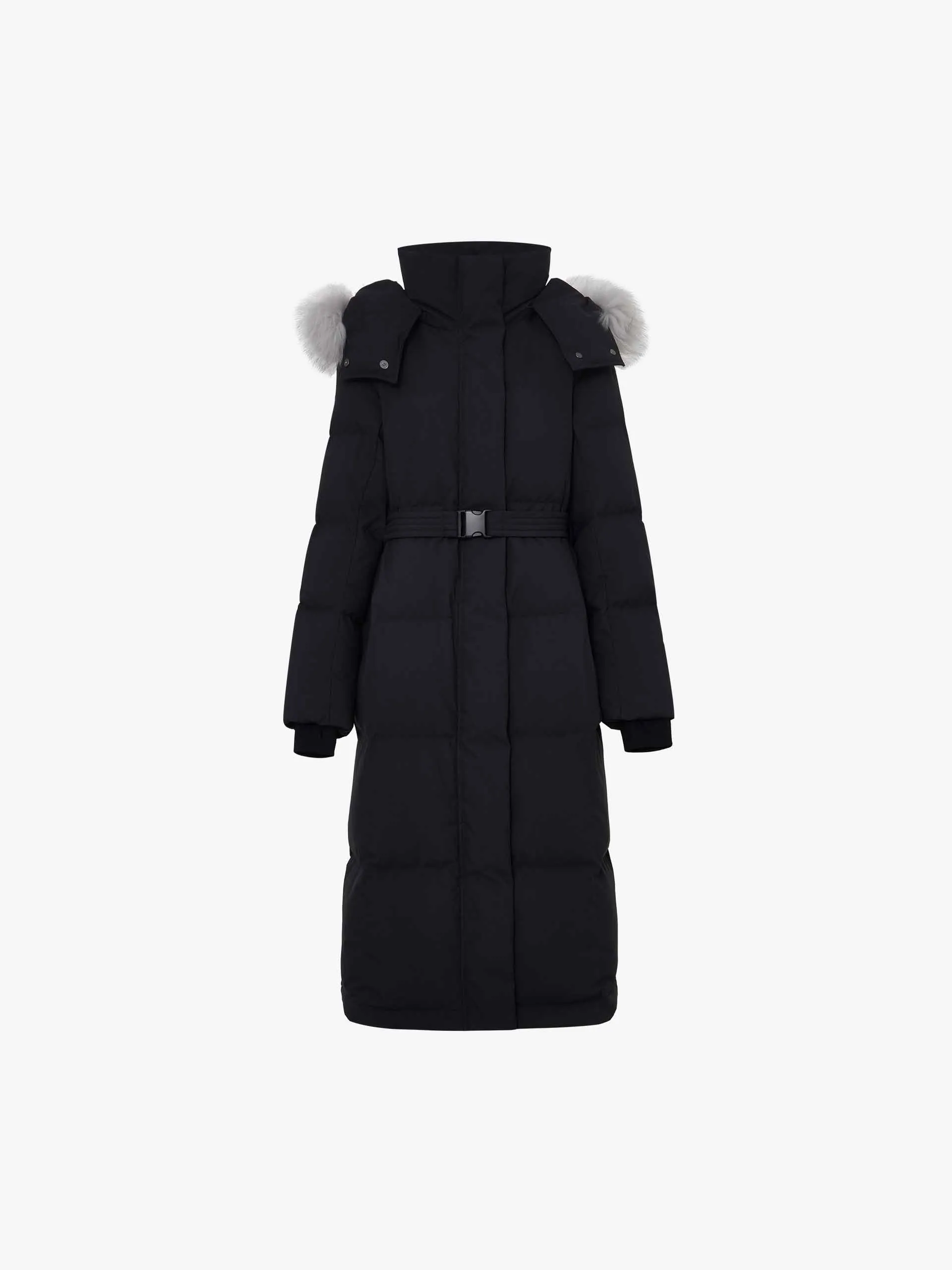 Belted Quilted Down Coat