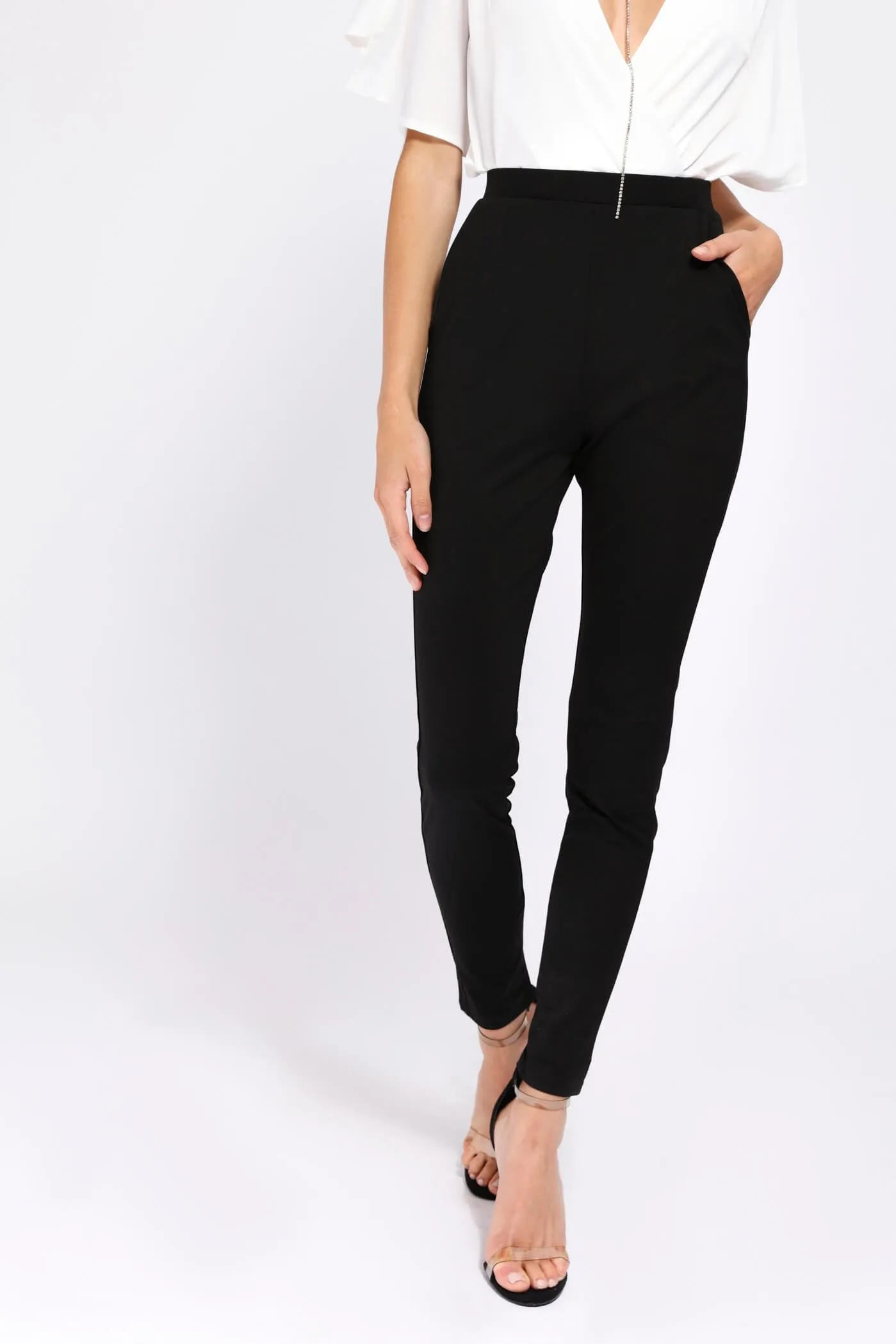 Black Skinny Trousers With Pockets