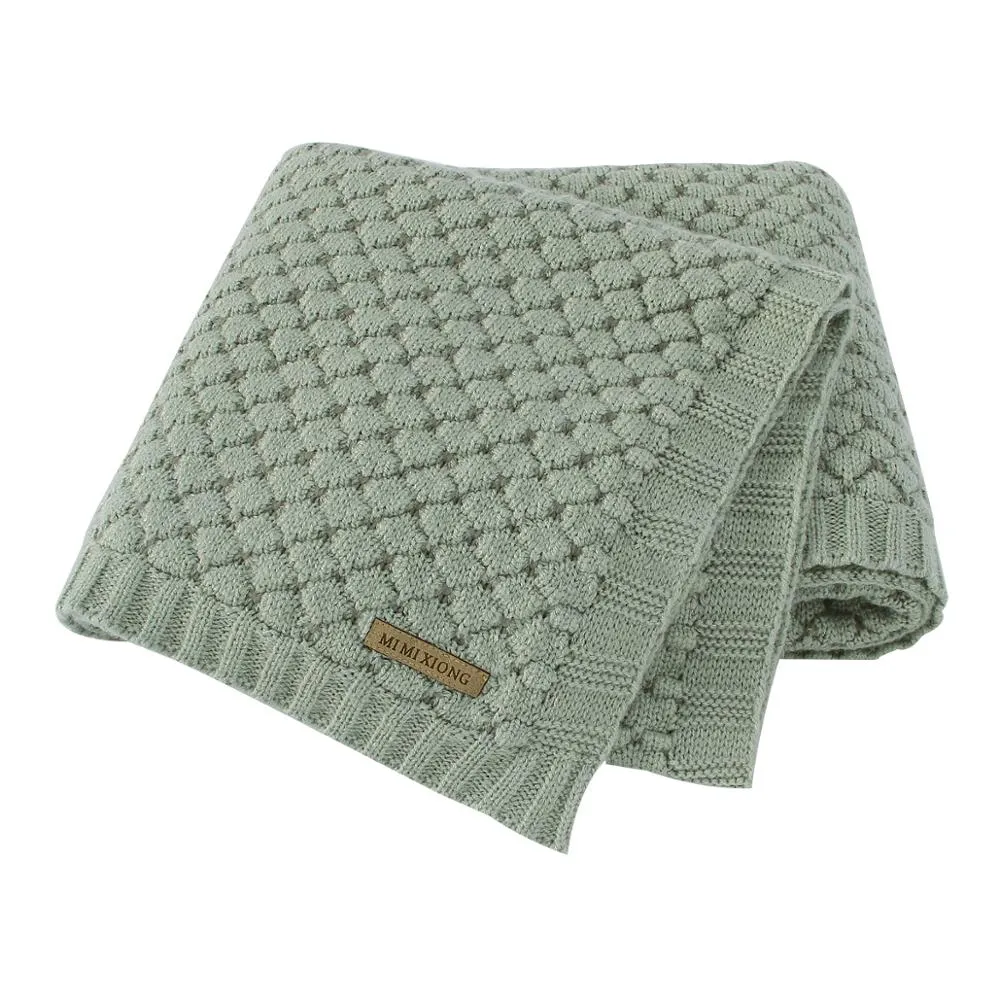 Blankets Knitted Swaddle Wrap 100*80cm