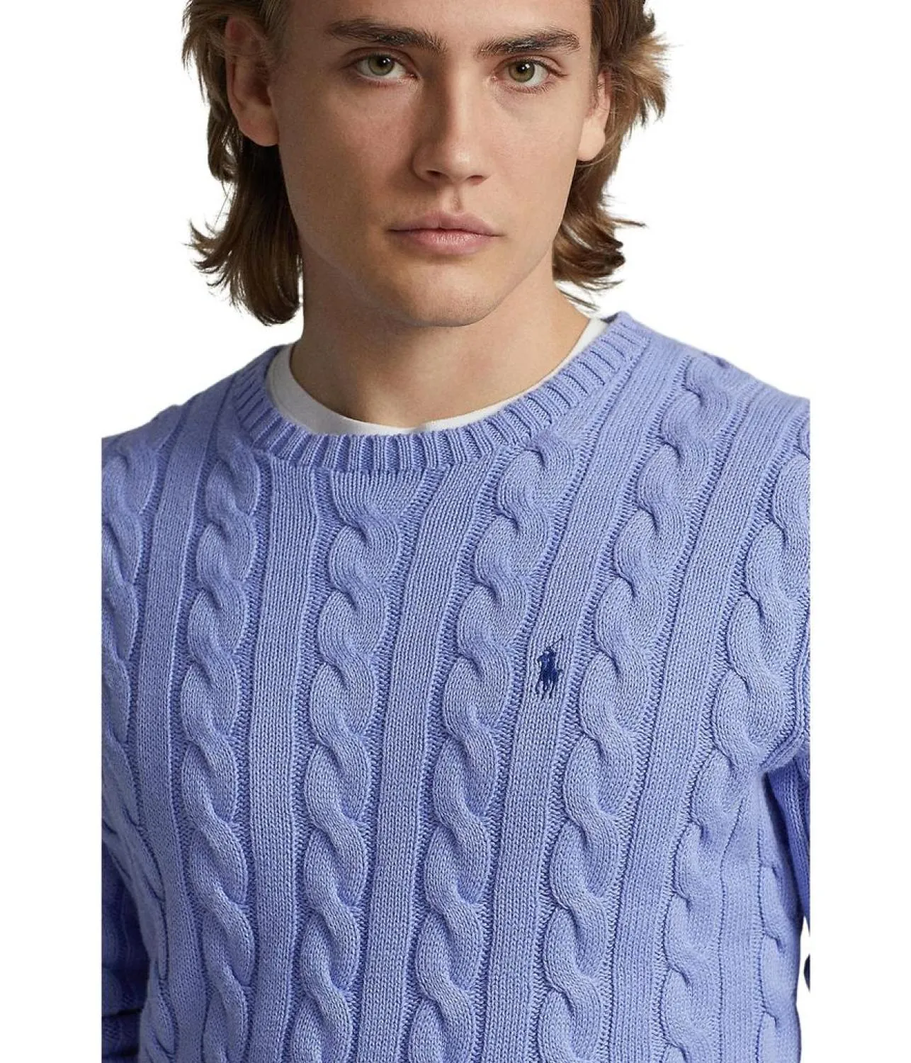 Cable-Knit Cotton Sweater