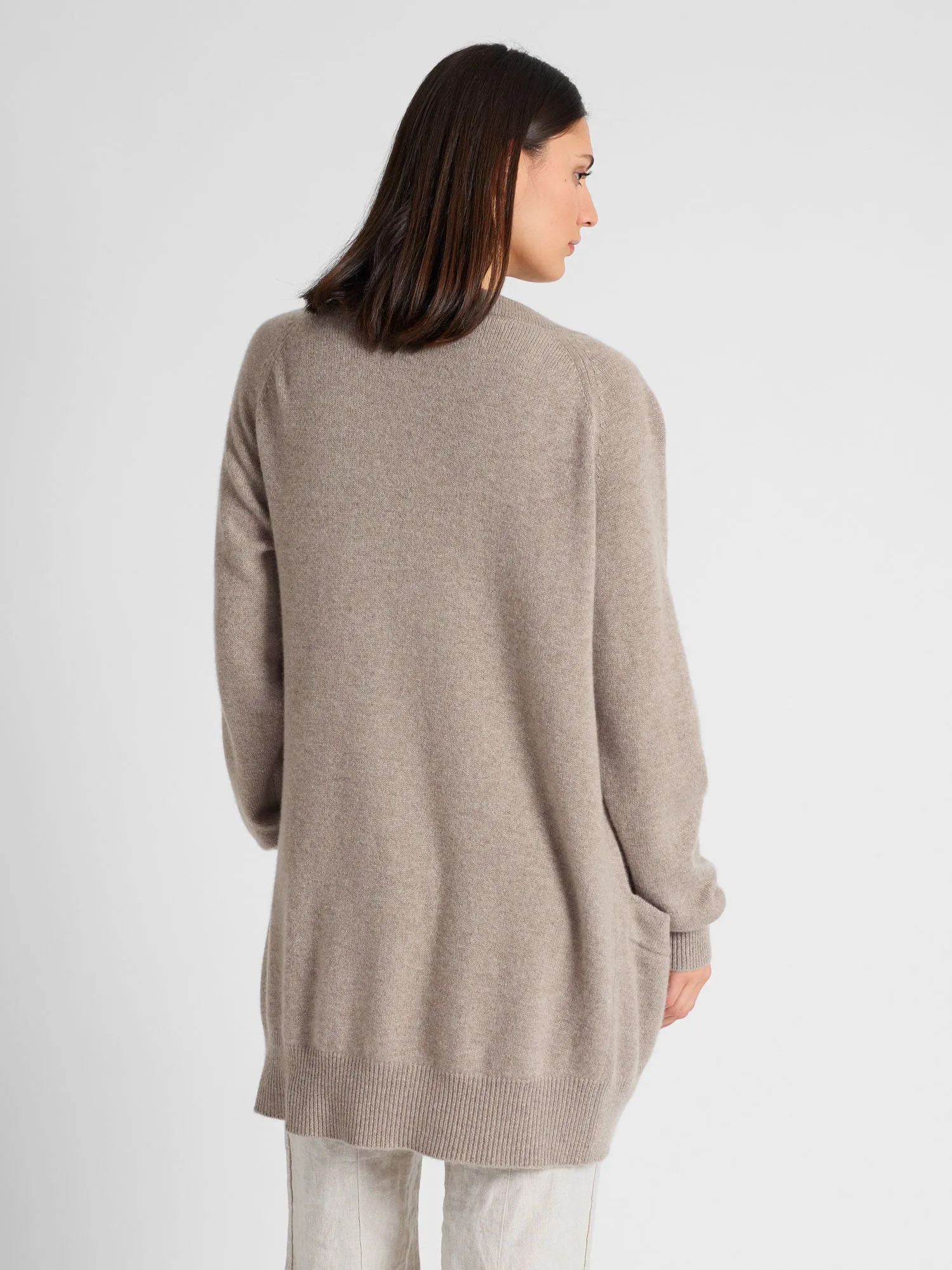 Cashmere cardigan "Solveig" - toast