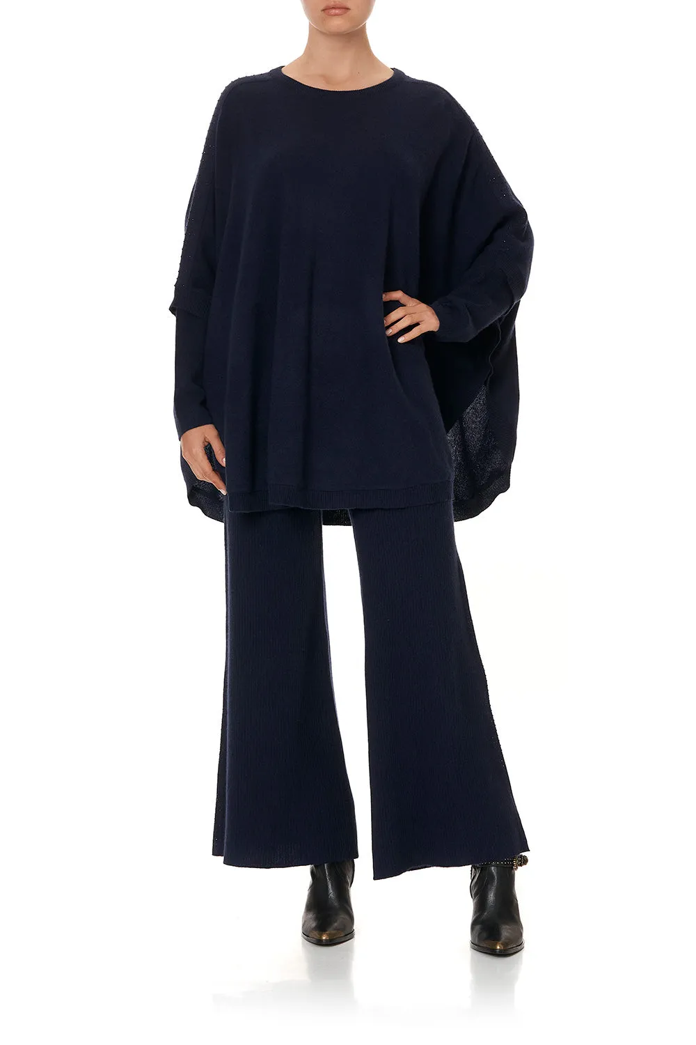 CREW NECK SHORT KNITTED KAFTAN MARE MYSTIQUE