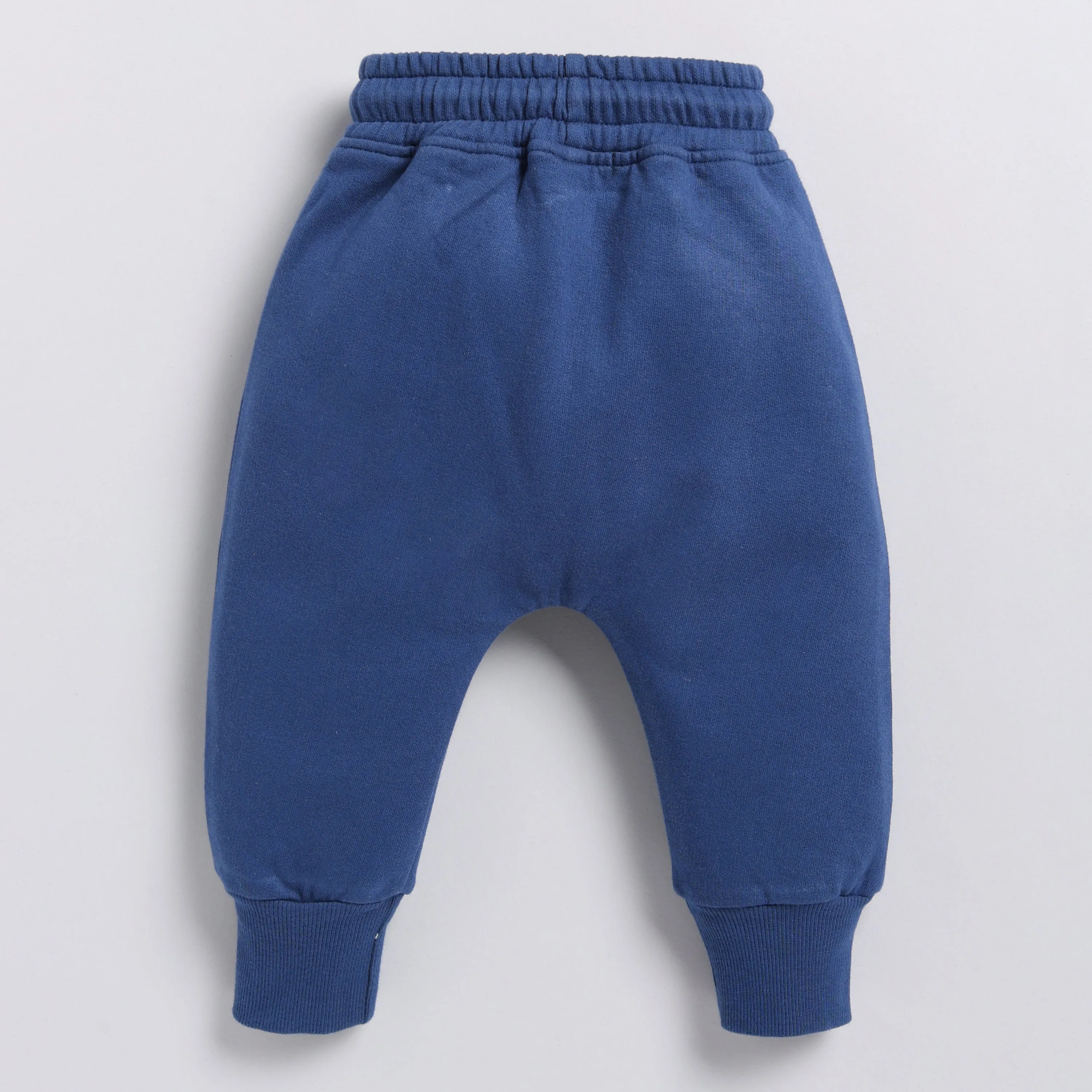 Dark Blue Organic Fleece Relaxed Jogger