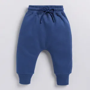 Dark Blue Organic Fleece Relaxed Jogger