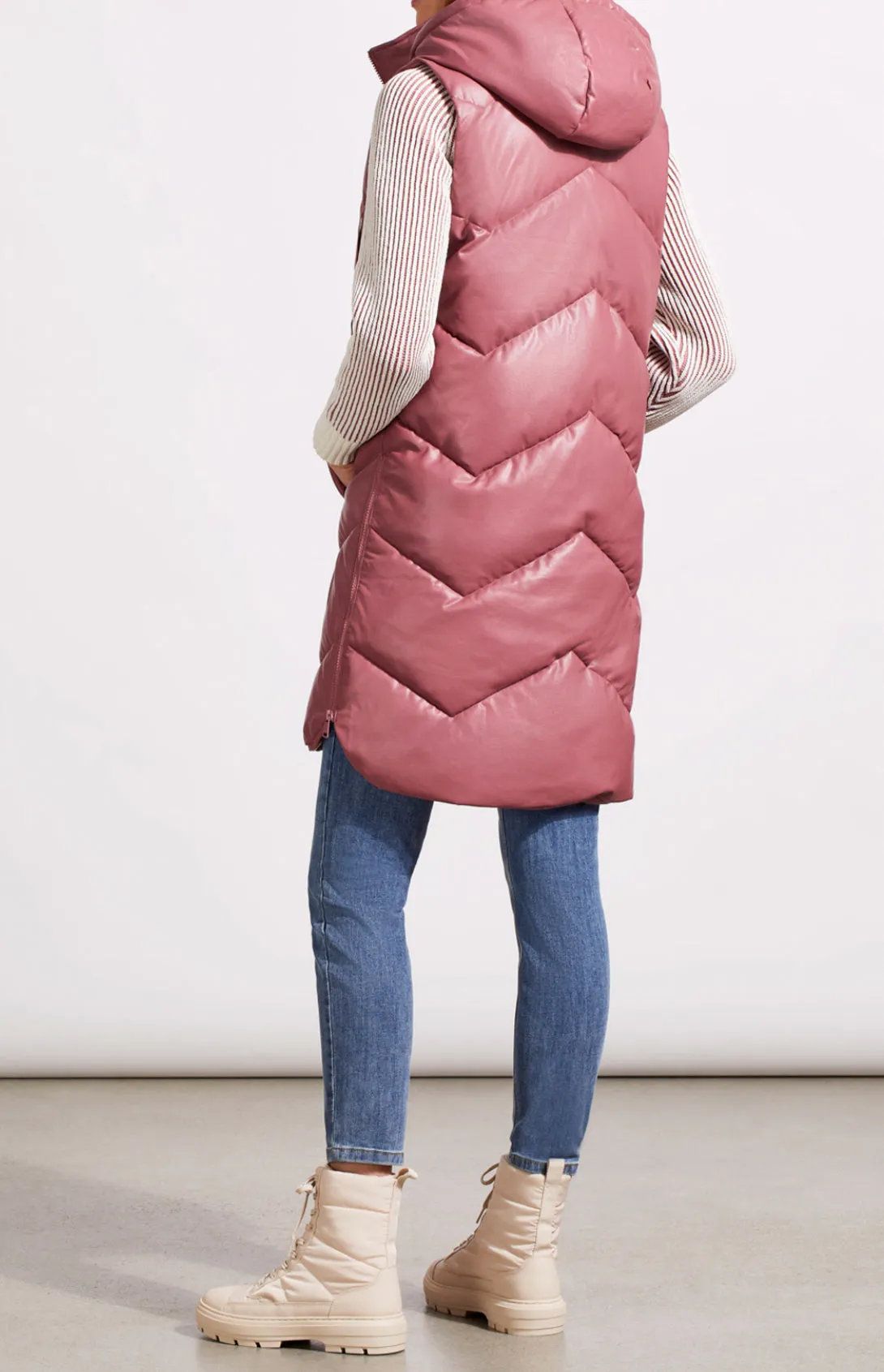 Deep Rose Puffer Vest