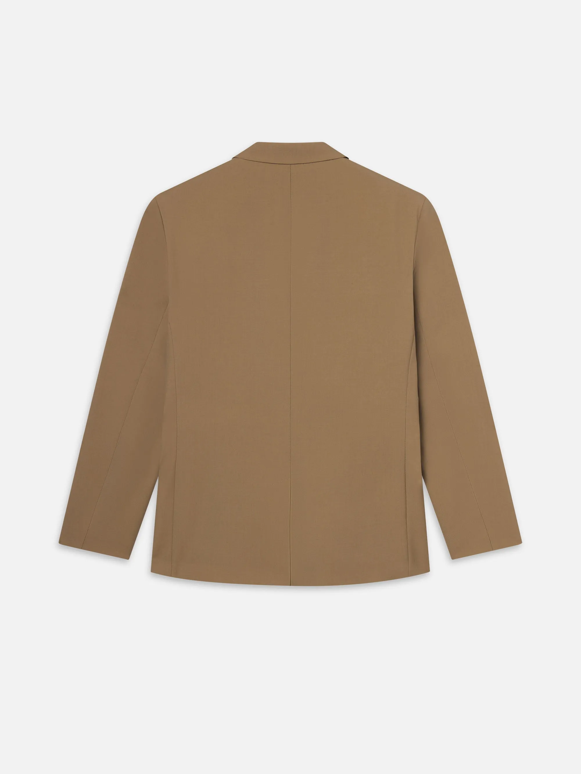 Double Breasted Blazer -- Dark Tan