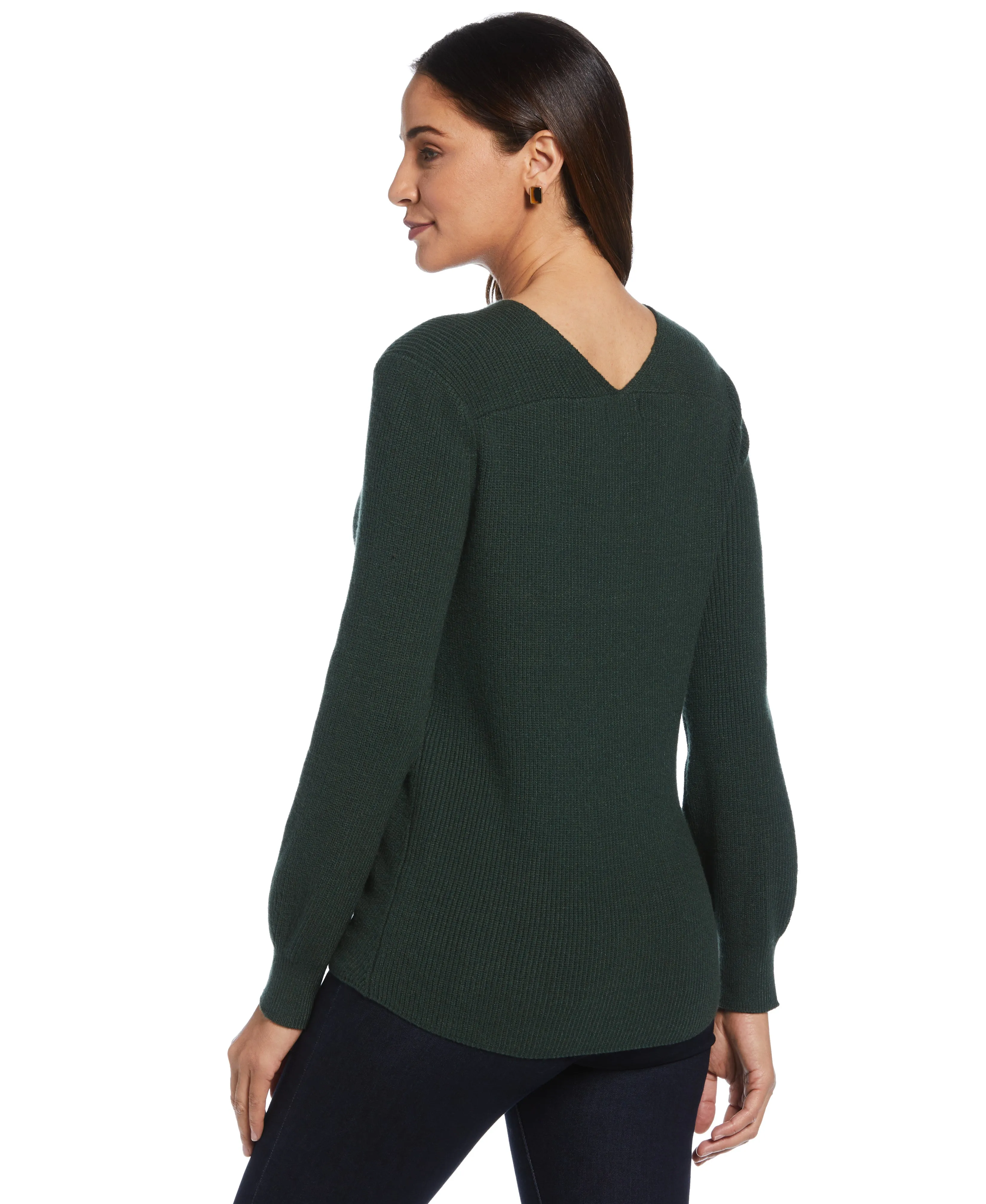 Essential Ribbed V-Neck Sweater