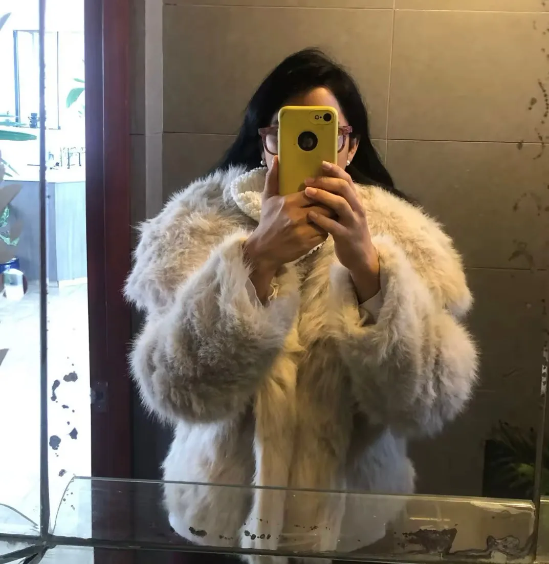 Faux fur jacket