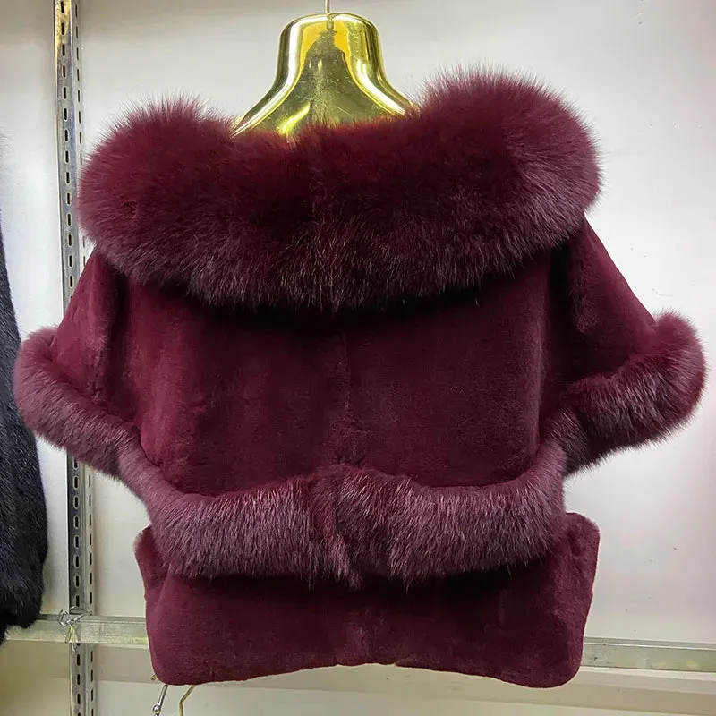 Genuine Fur Women's Party Cape