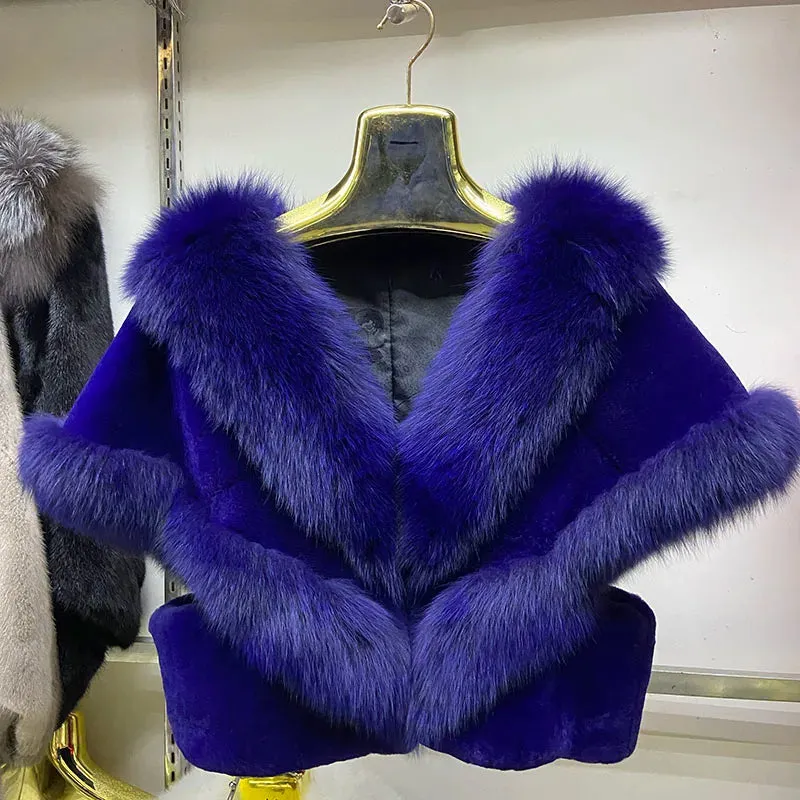 Genuine Fur Women's Party Cape