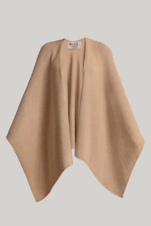 Hera Cashmere Poncho In Dune