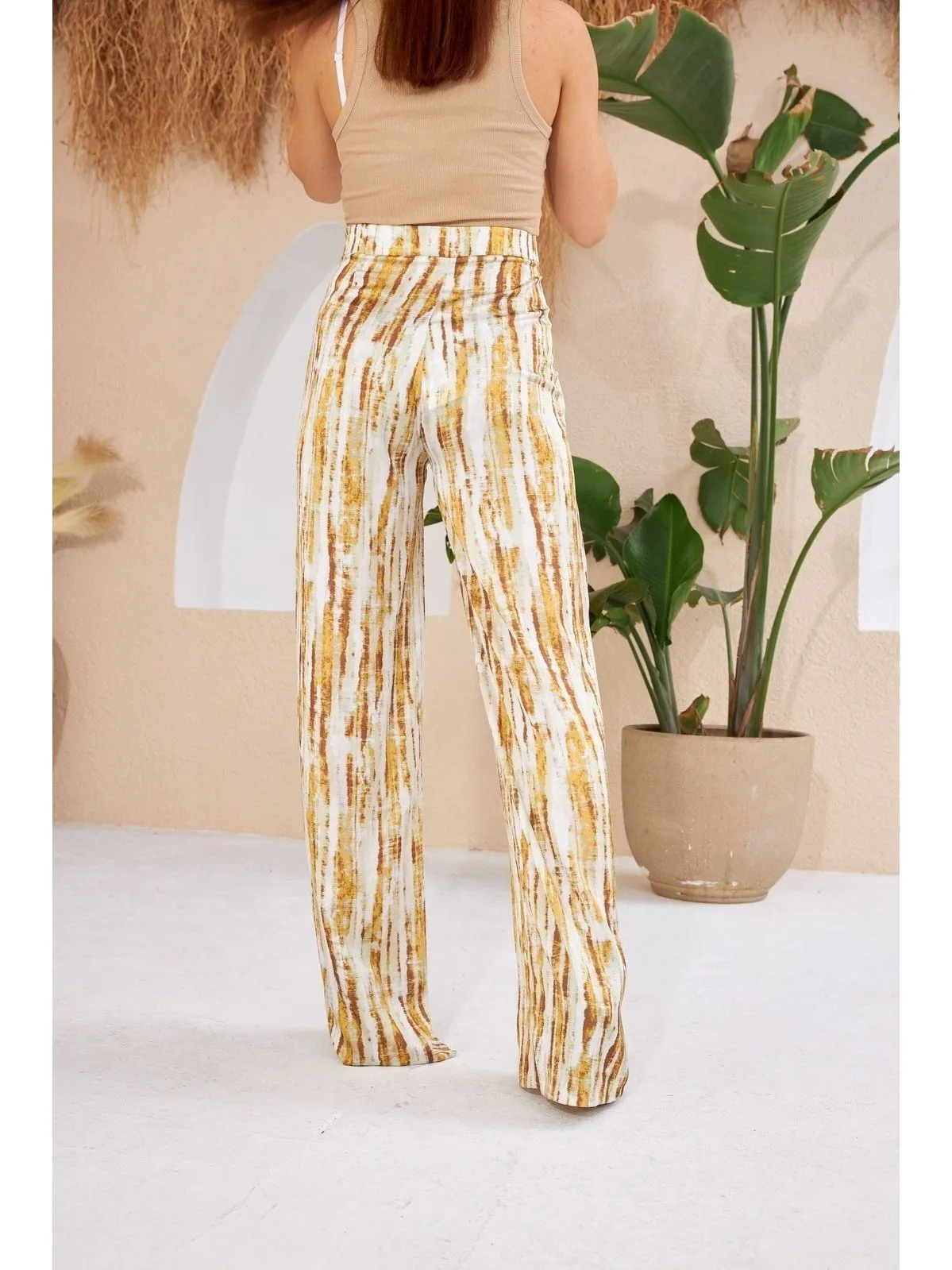 High Waisted Casual Trousers