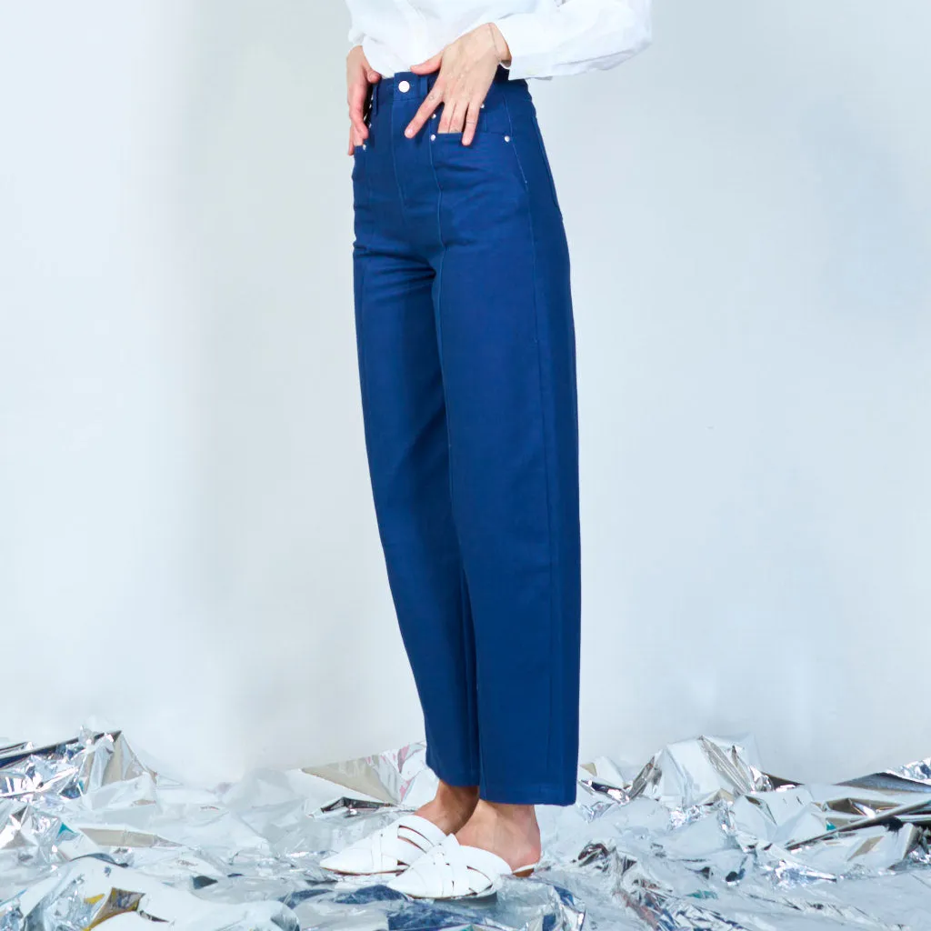 High-waisted tailored trousers wholesale