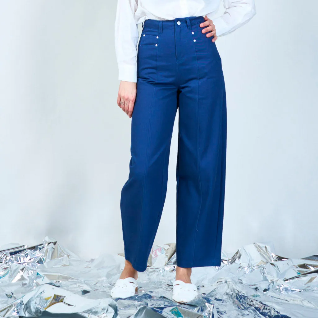 High-waisted tailored trousers wholesale