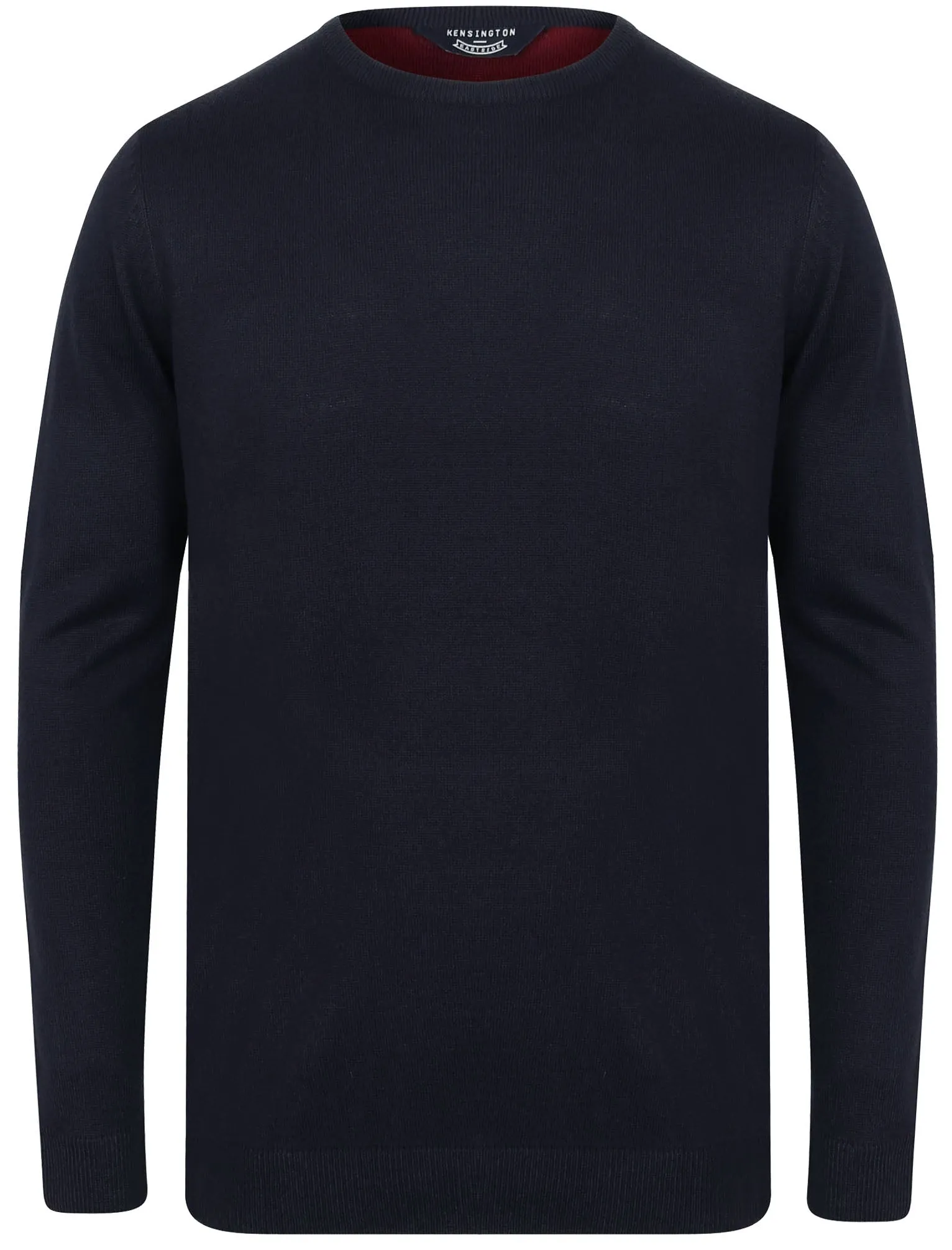 Houston Basic Crew Neck Knitted Jumper in Dark Navy - Kensington Eastside