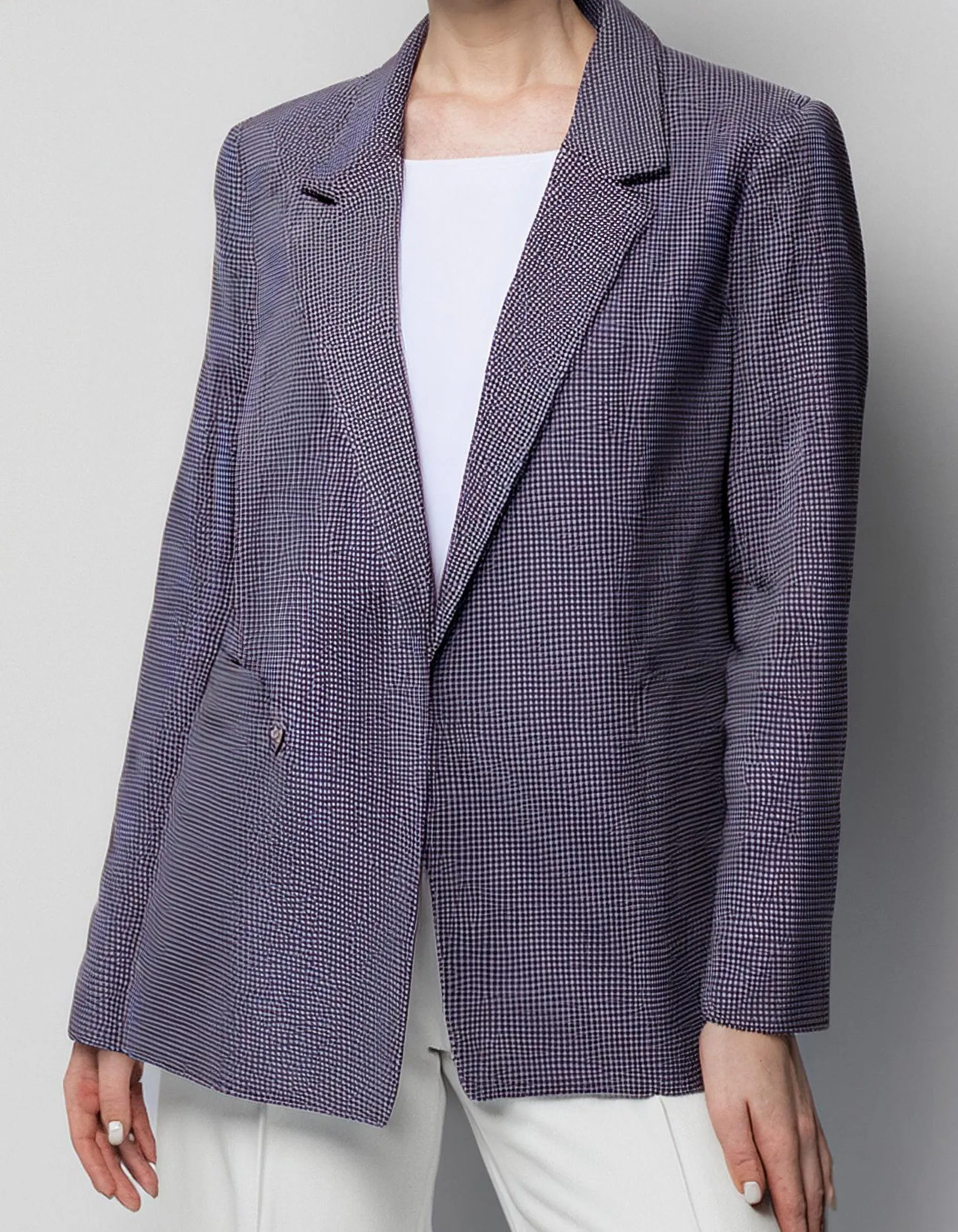 Lavender Relaxed-Fit Blazer