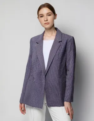 Lavender Relaxed-Fit Blazer