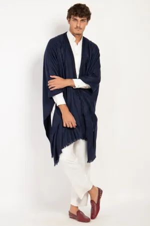 Loro Piana Cashmere Navy Poncho