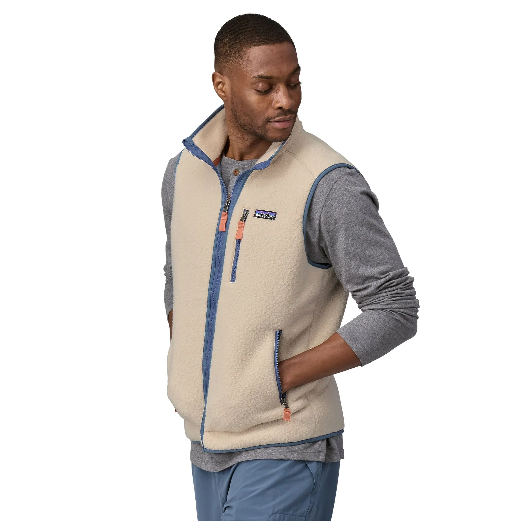 Mens Retro Pile Vest - Sale