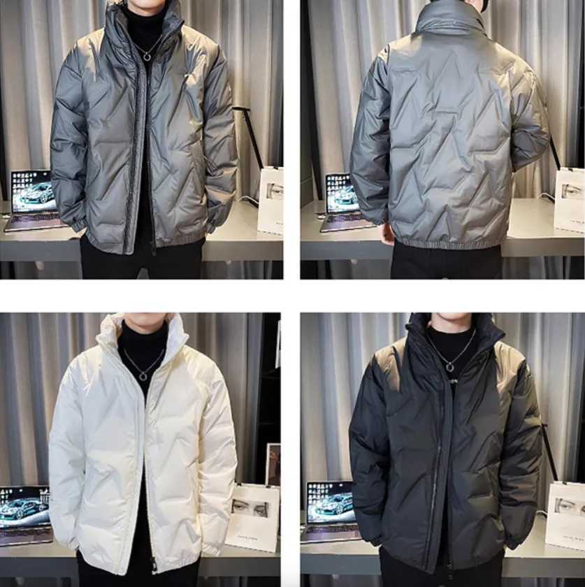 Men's Stylish High Neck Quilted Insulation Jacket