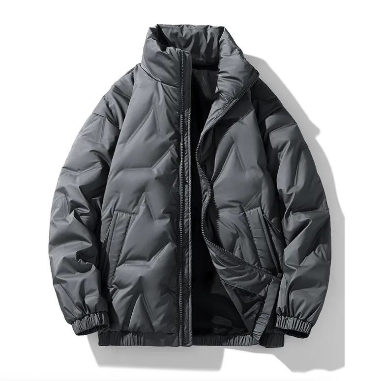 Men's Stylish High Neck Quilted Insulation Jacket