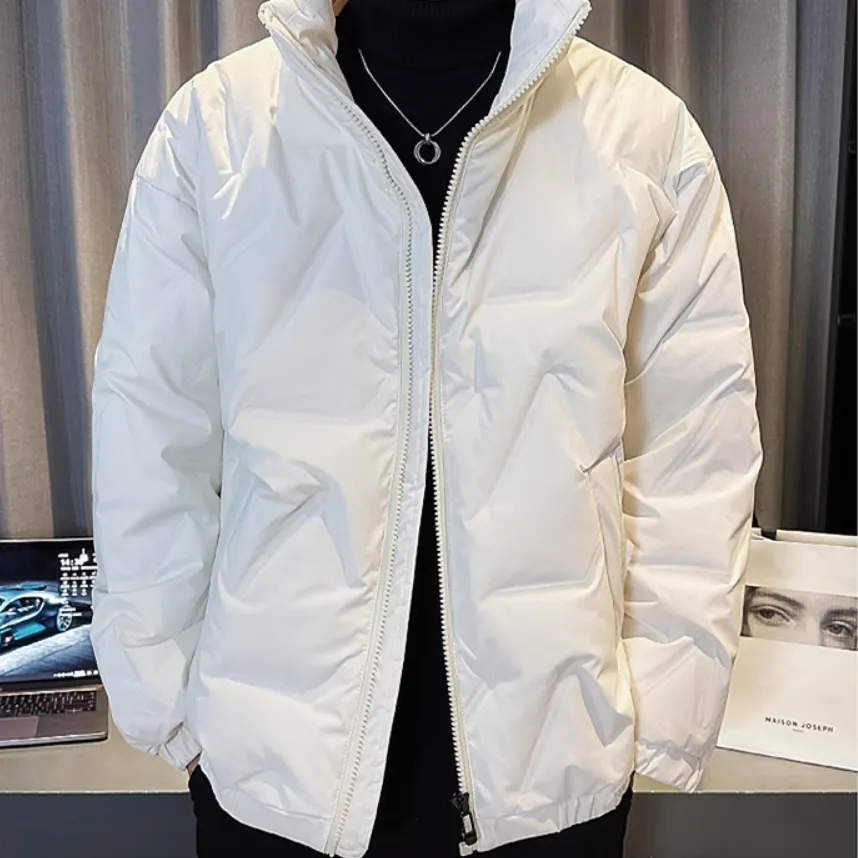 Men's Stylish High Neck Quilted Insulation Jacket