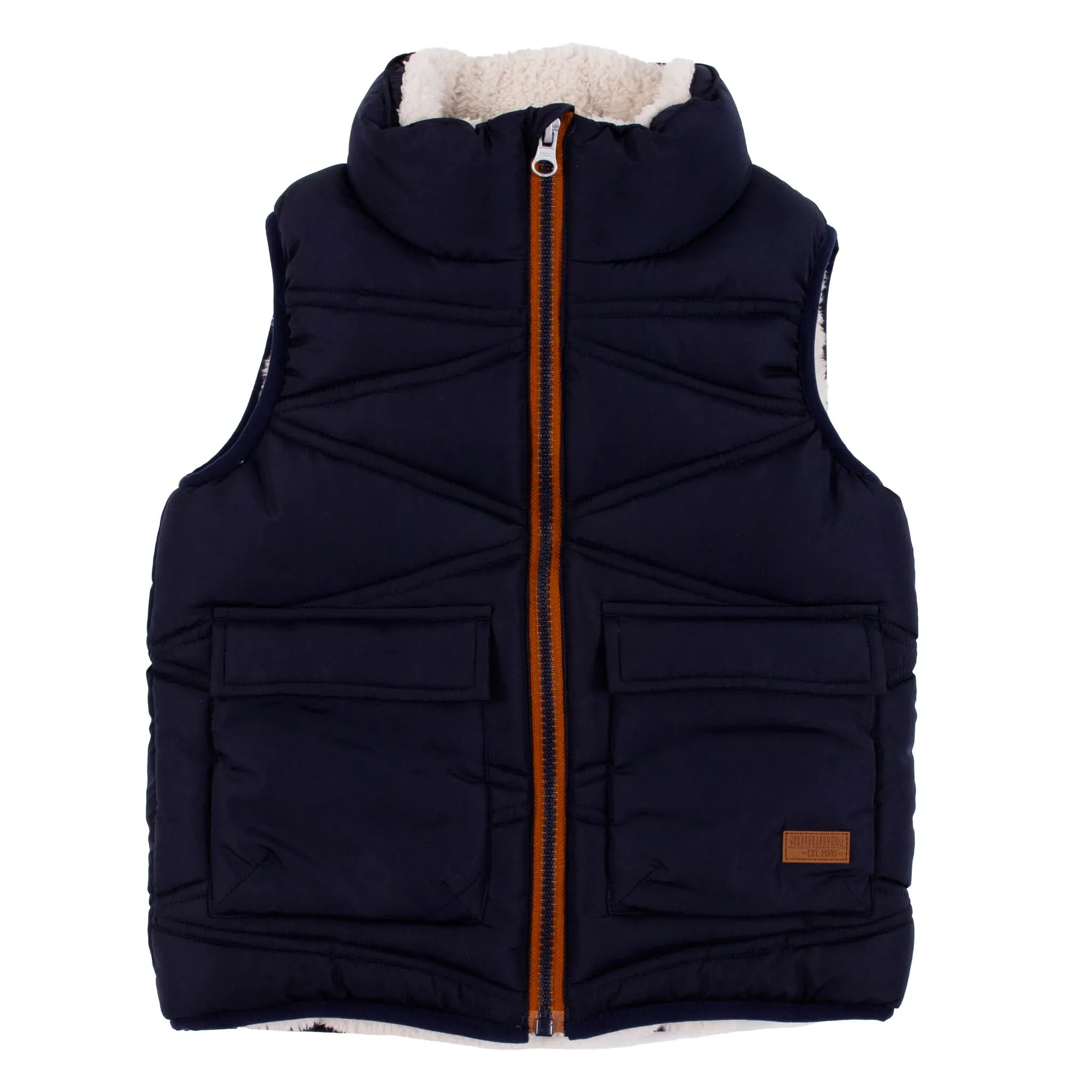 Navy Quilted Noruk Vest