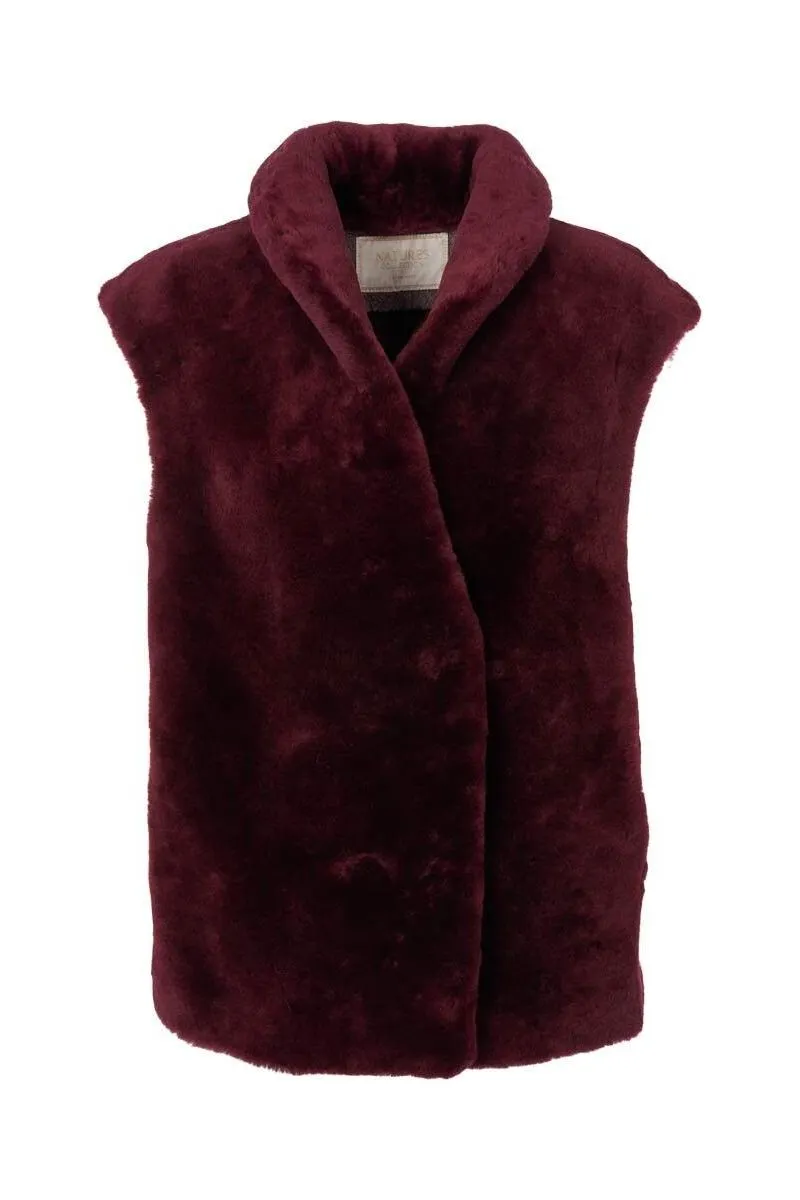 NC | Natures Collection Lorena Vest | Assorted Shearling Lamb | Offered Online Only