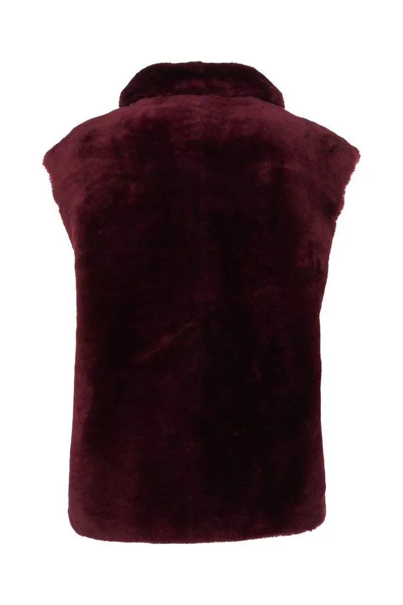 NC | Natures Collection Lorena Vest | Assorted Shearling Lamb | Offered Online Only