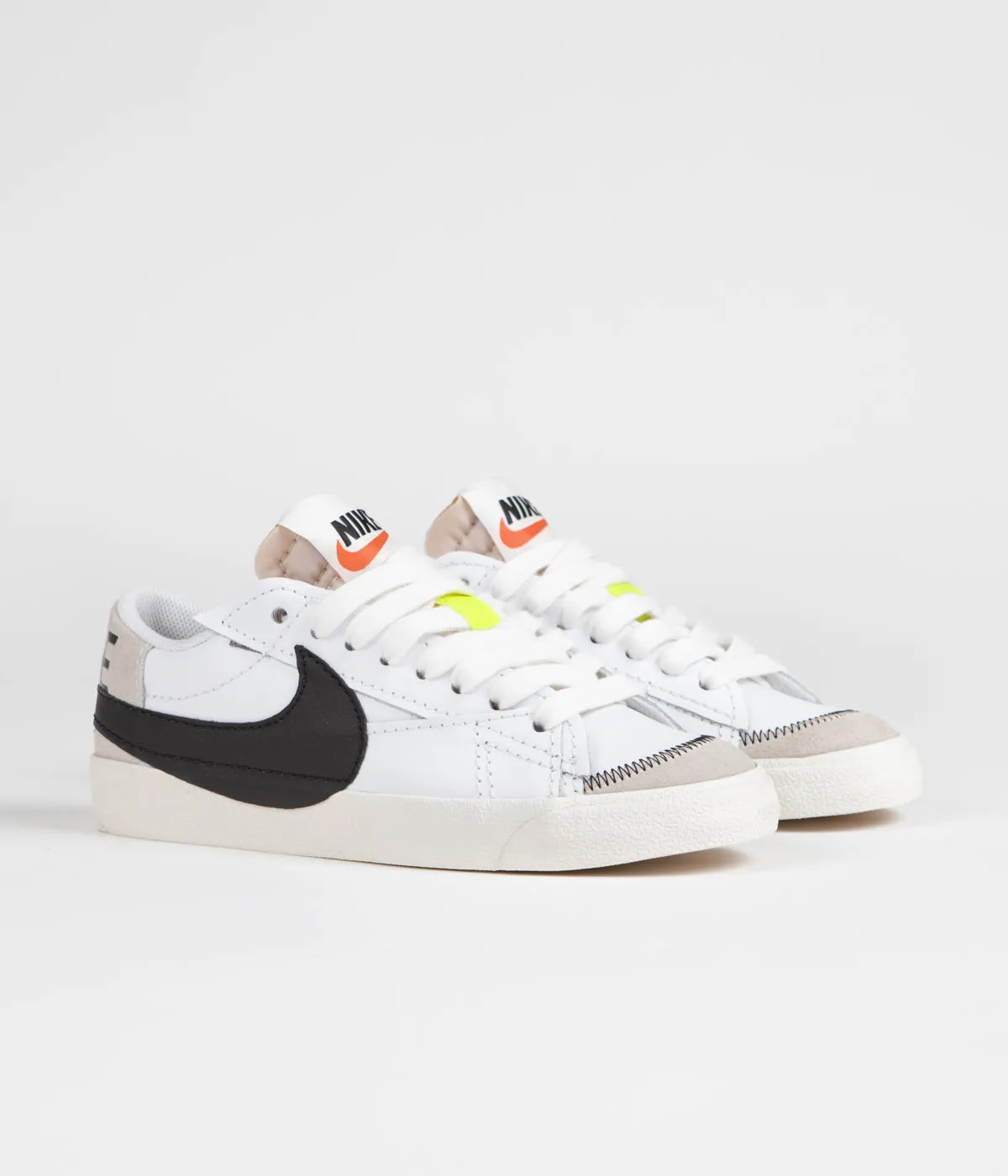 Nike Blazer Low '77 Jumbo Shoes - White / Black - White - Sail