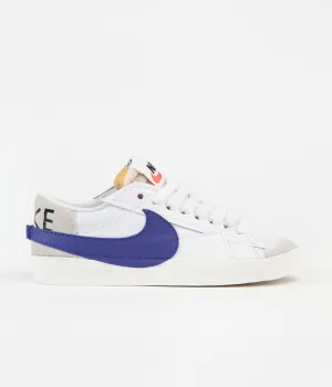 Nike Blazer Low '77 Jumbo Shoes - White / Old Royal - Light Bone - Sail