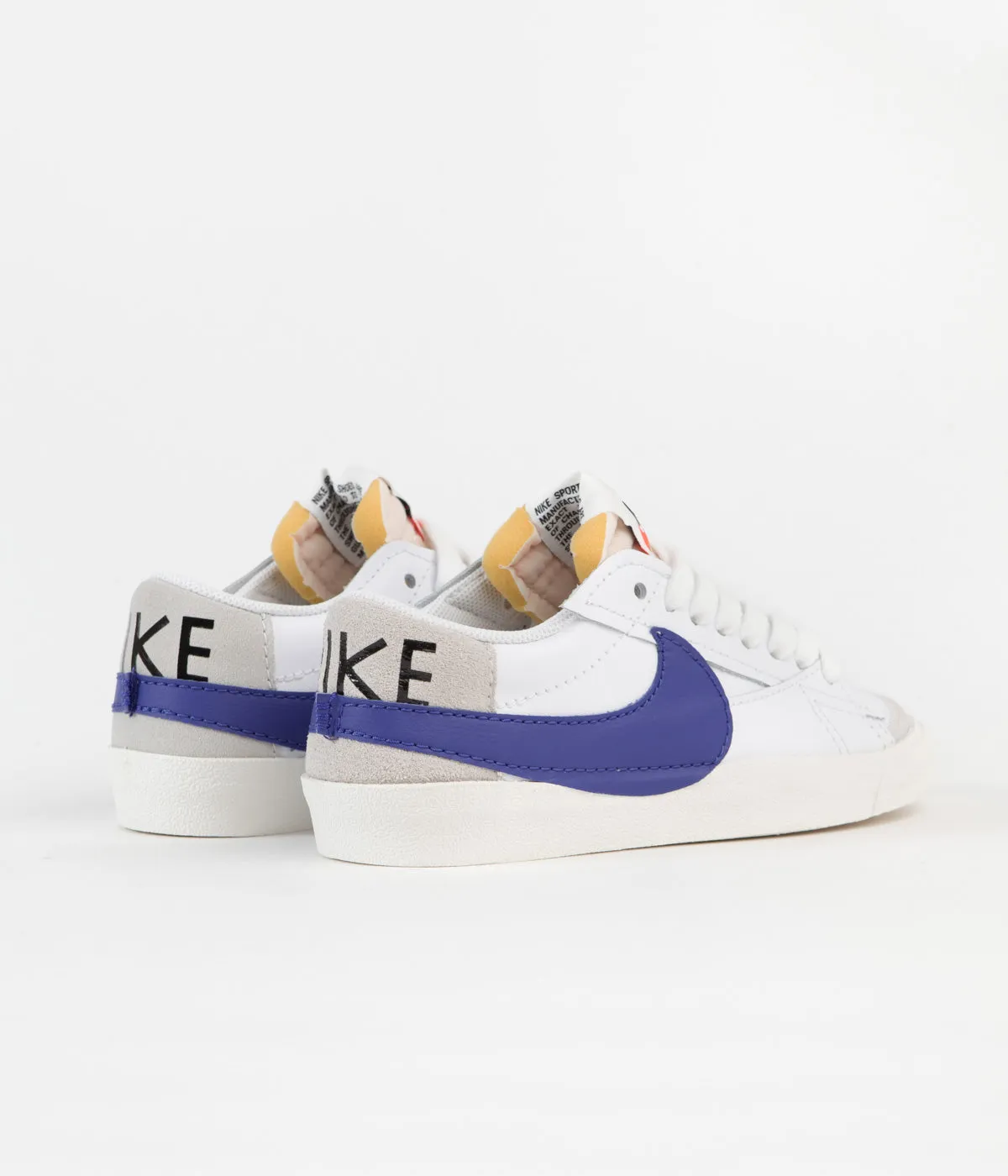 Nike Blazer Low '77 Jumbo Shoes - White / Old Royal - Light Bone - Sail