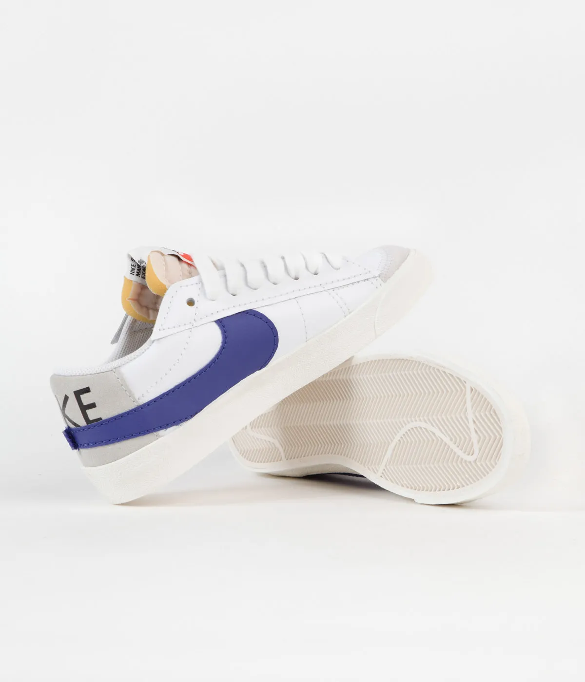 Nike Blazer Low '77 Jumbo Shoes - White / Old Royal - Light Bone - Sail