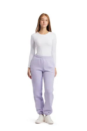 Nova premium fleece relaxed joggers in lavender