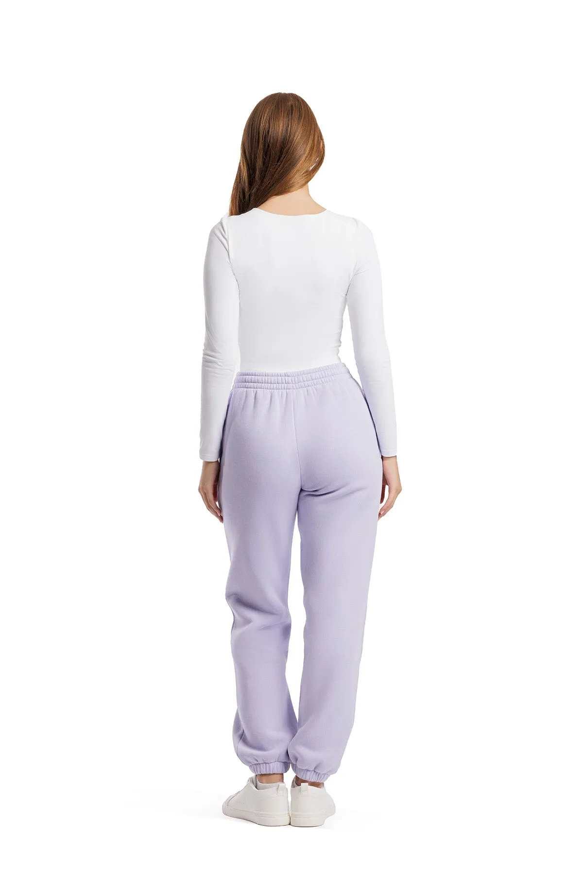 Nova premium fleece relaxed joggers in lavender