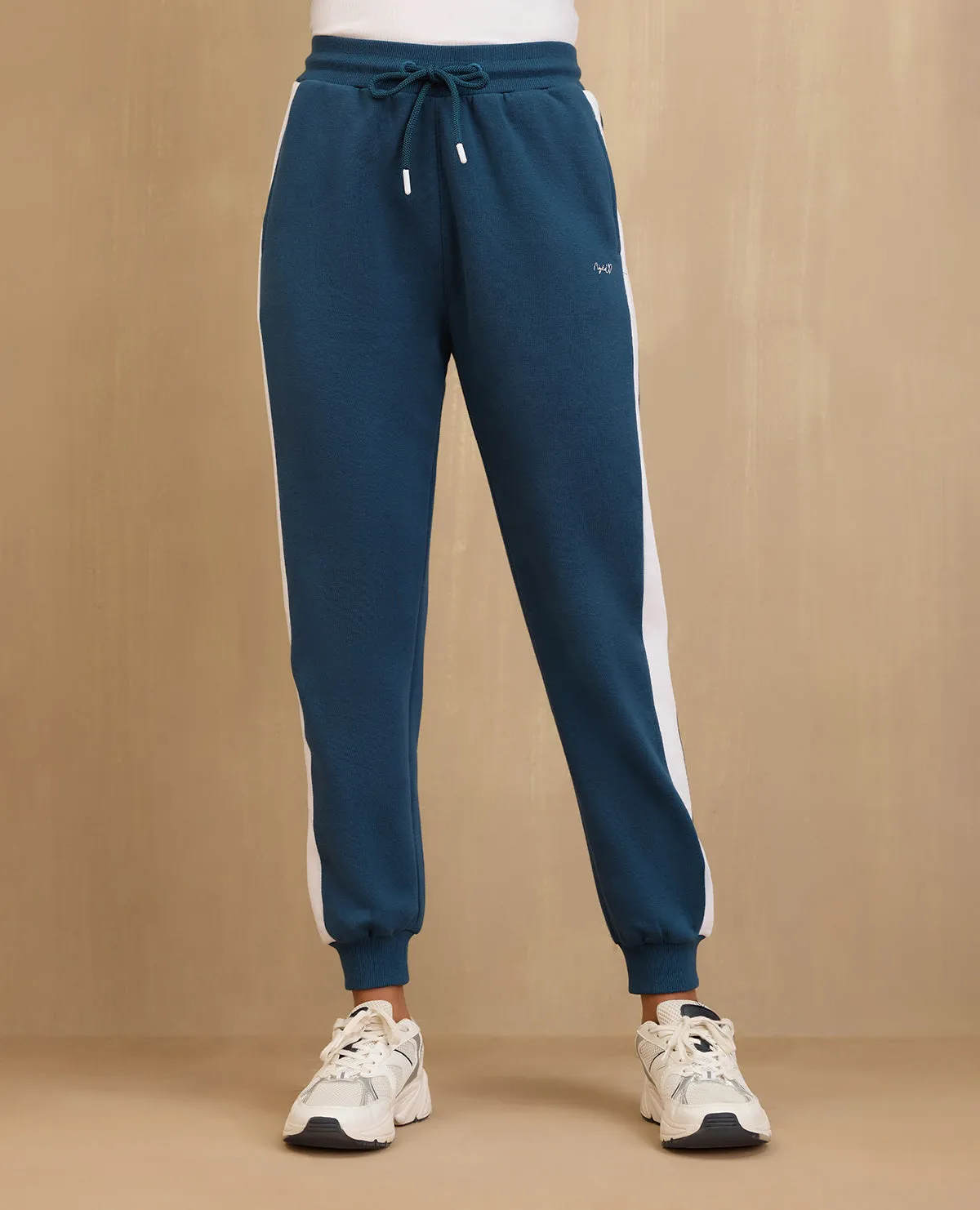 NYKD By Nykaa Cozy Fleece Joggers-NYLE501-Blue