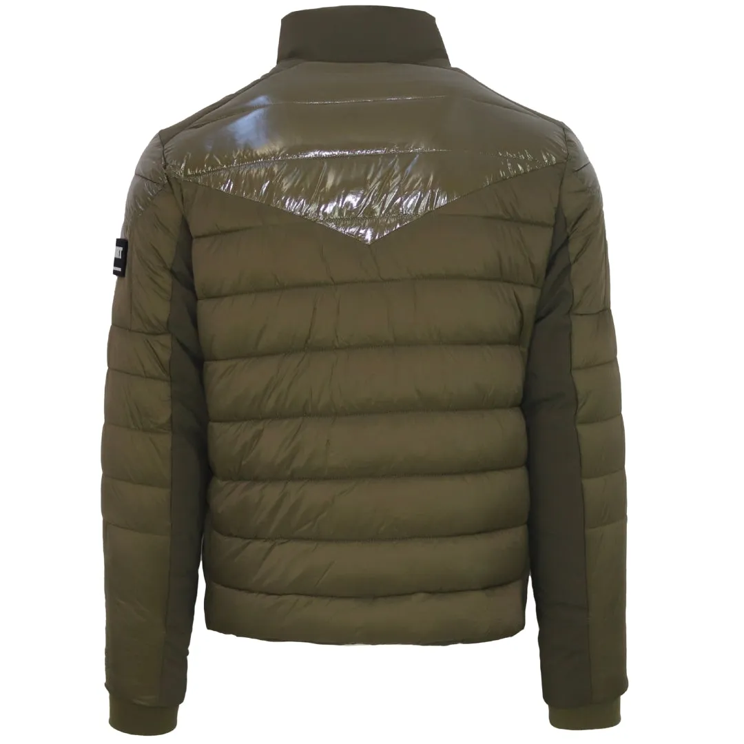 Plein Sport Plain Quilted Green Jacket