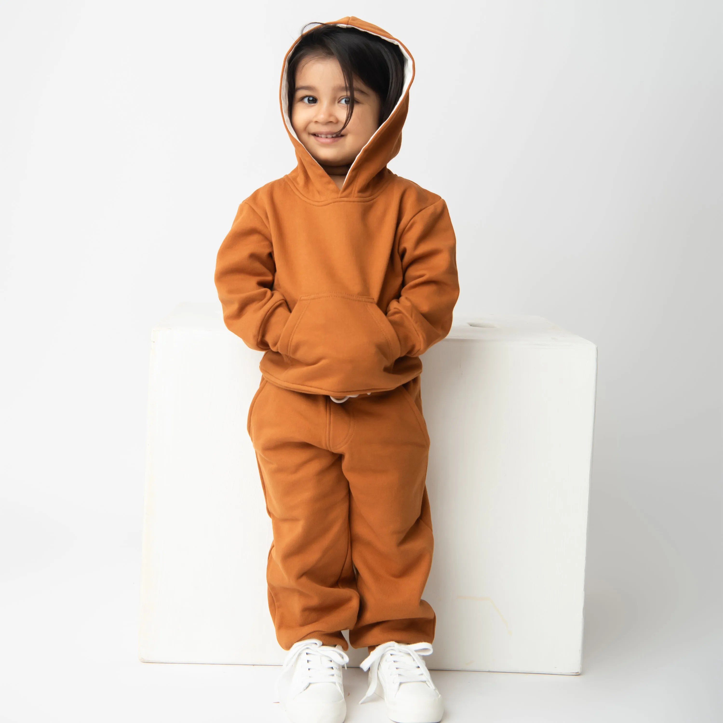 Pumpkin Spice Organic Fleece Hoodie & Jogger Set