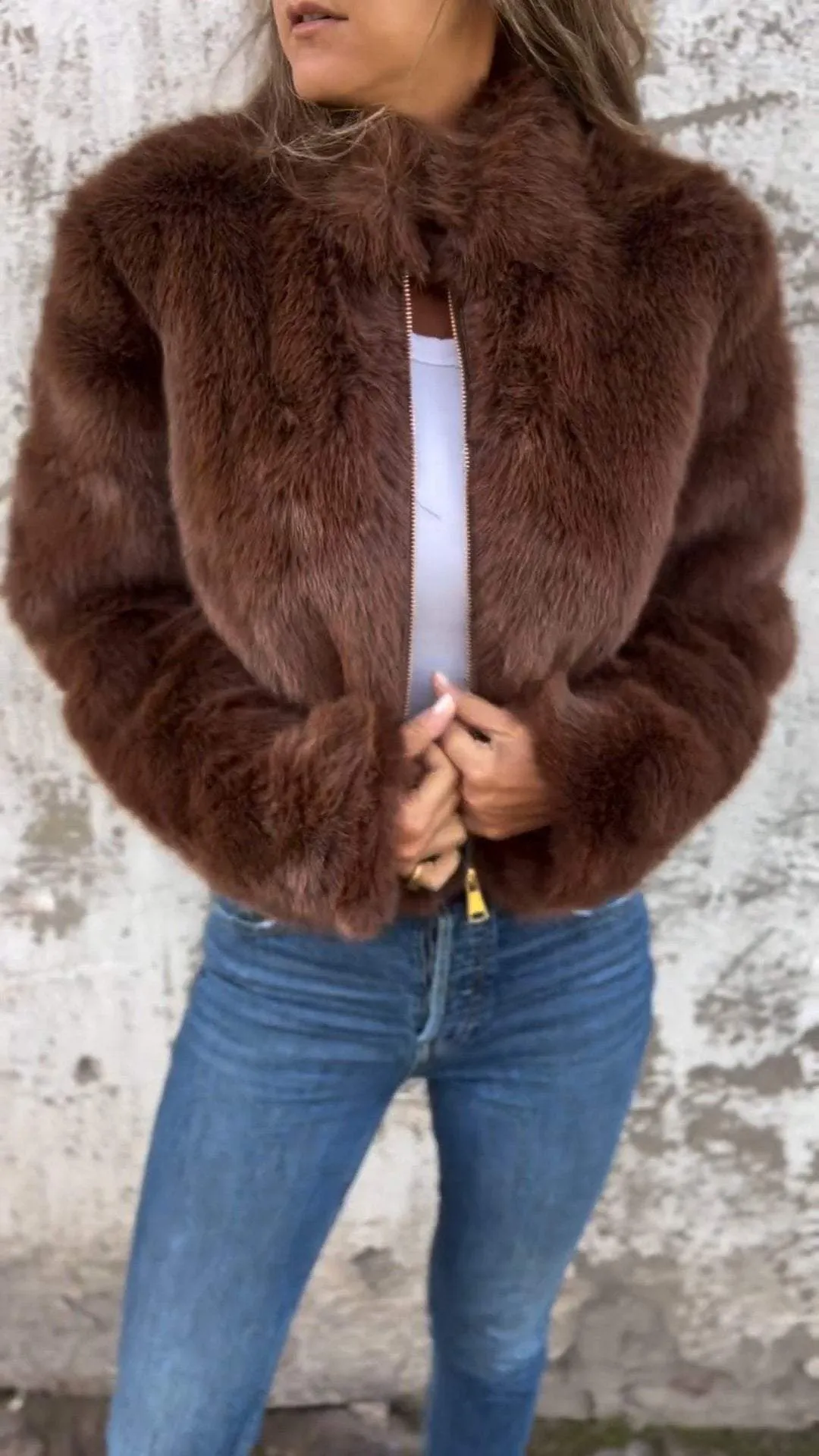 Sarah | Faux Fur Jacket