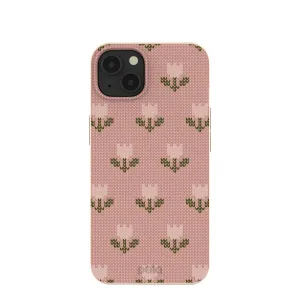 Seashell Tulip Knit iPhone 13 Case