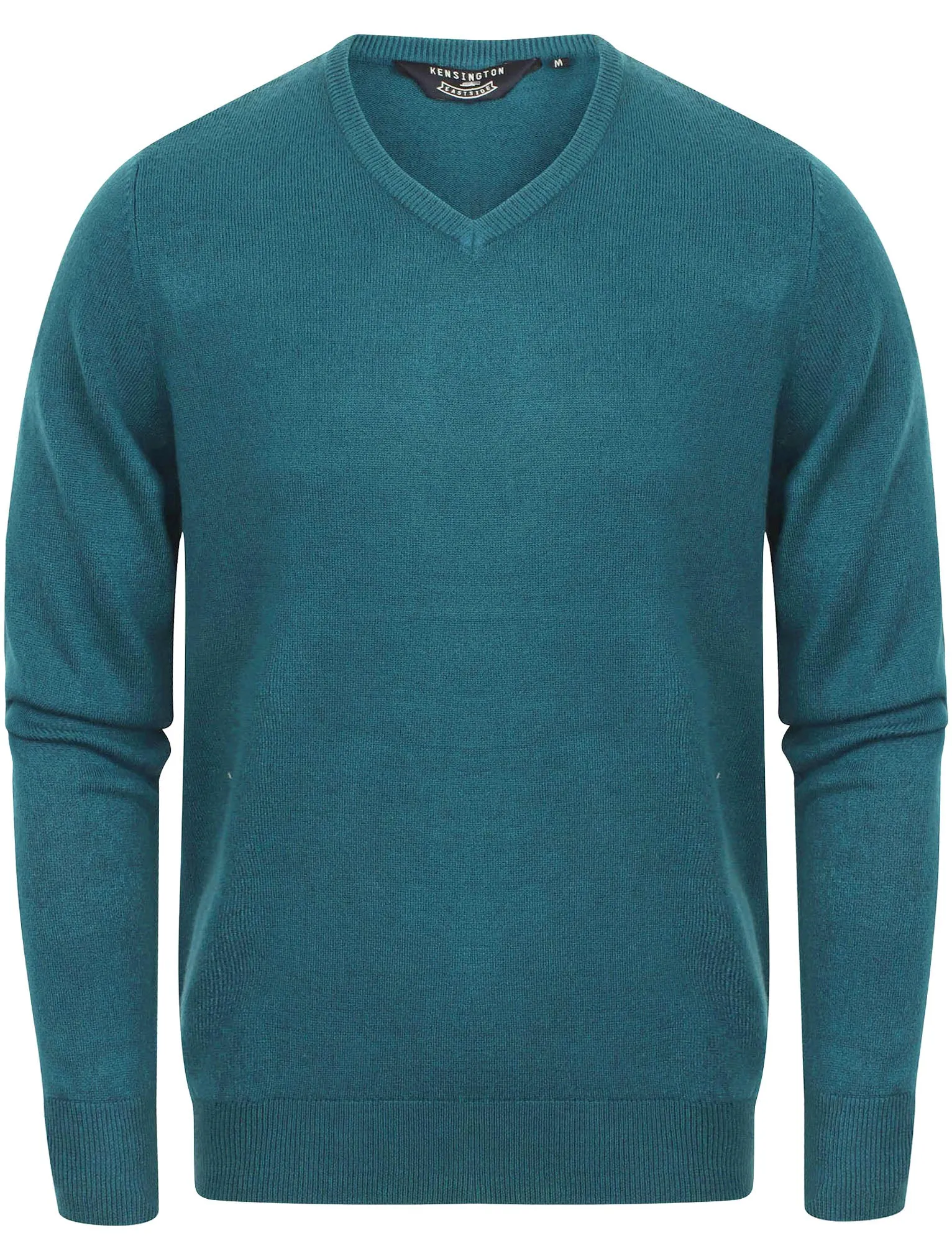 Silvo Soft Cashmillon V Neck Jumper In Kingfisher Blue - Kensington Eastside