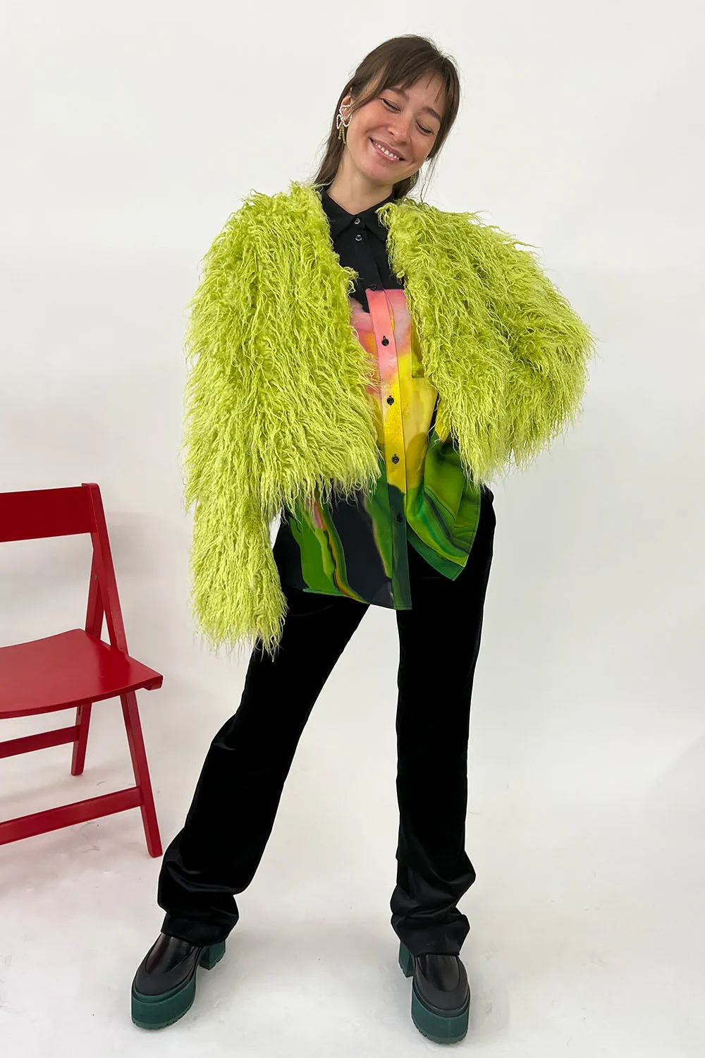 Stine Goya- Genessis Jacket: Limeade