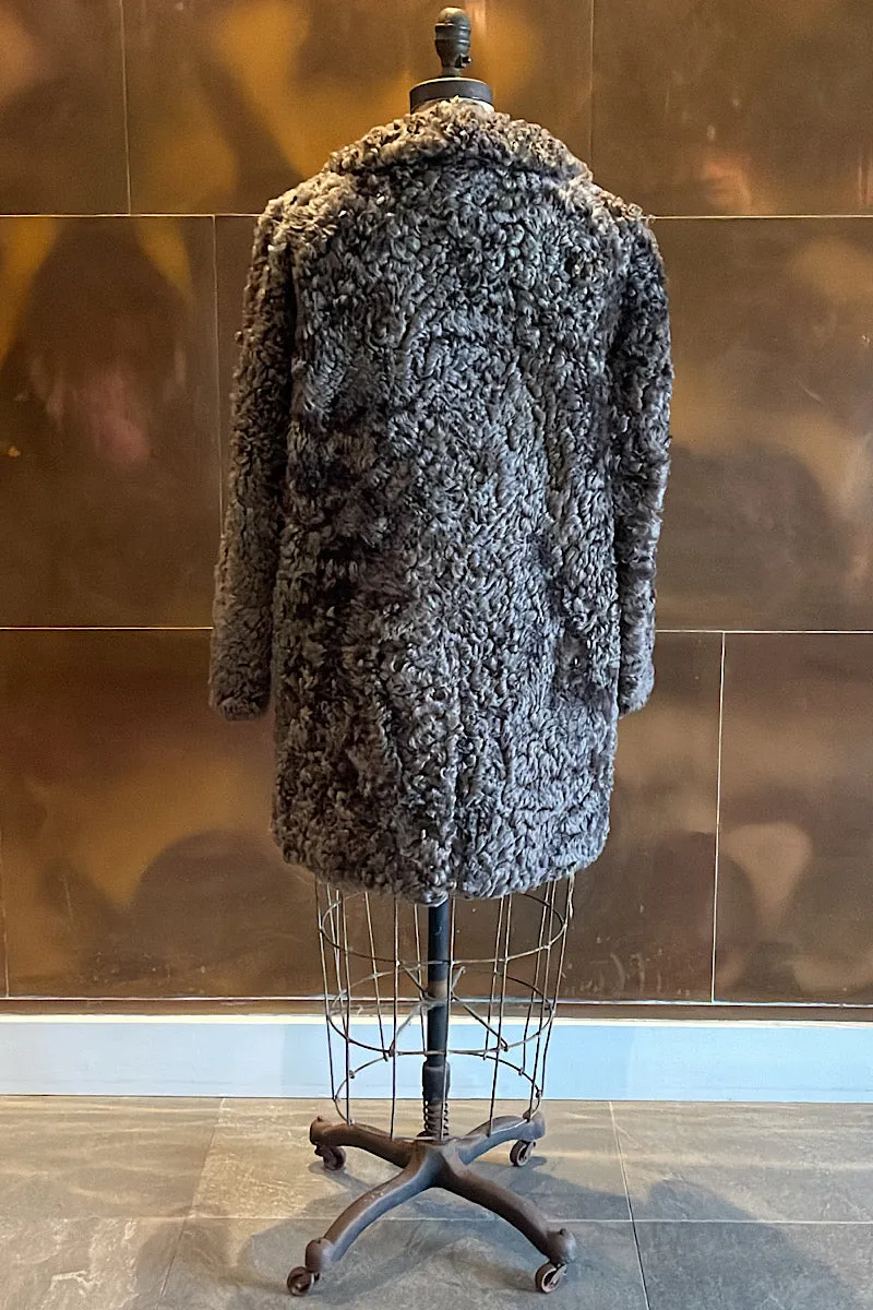 Taupe/Grey Samara Fur Coat