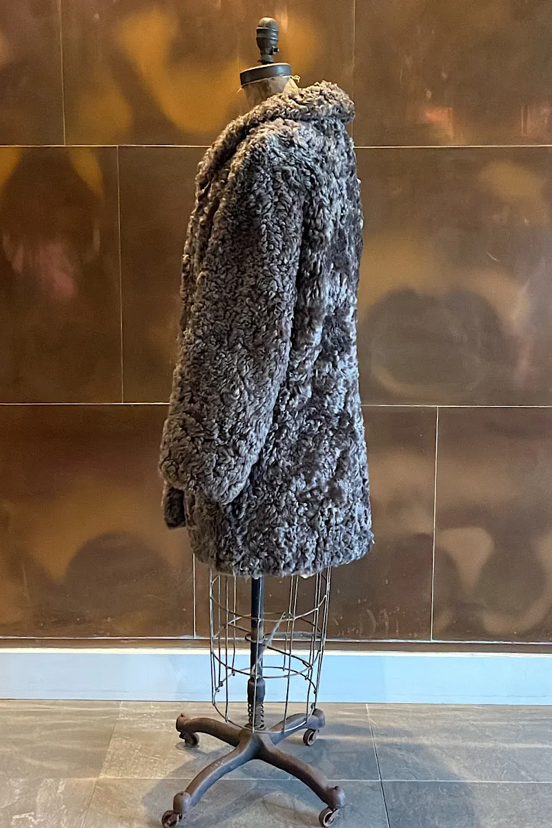 Taupe/Grey Samara Fur Coat