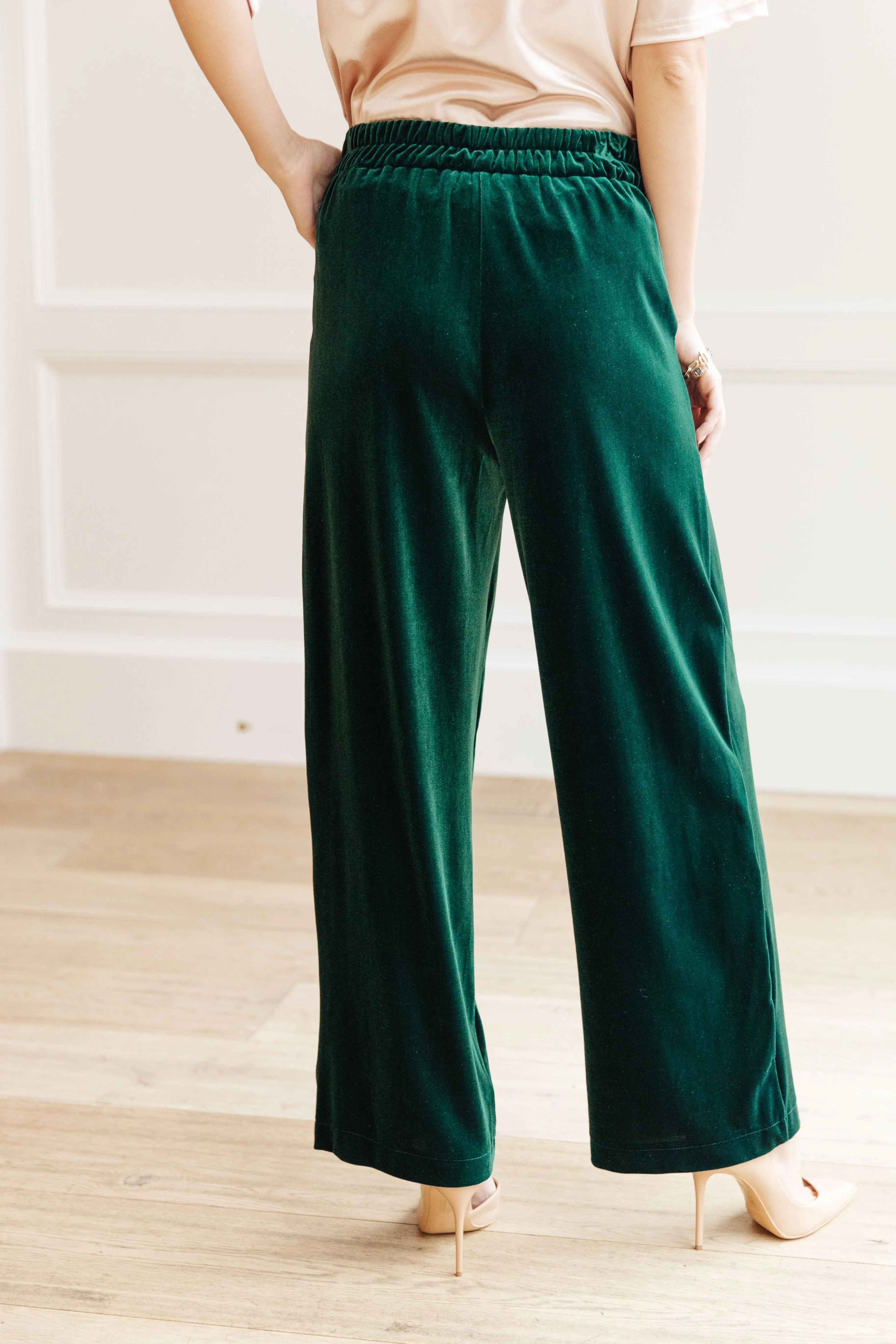 Velvet Elvis Wide Leg Velvet Pants