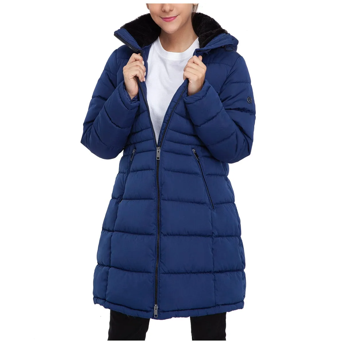 Women's Heavy Long Puffer Jacket Winter Coat